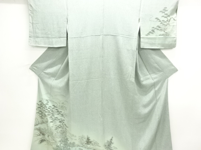JAPANESE KIMONO / HOMONGI / SCENERY OF HOUSE